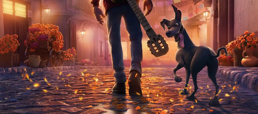 Cover von Pixars Coco (Junge mit Hund)